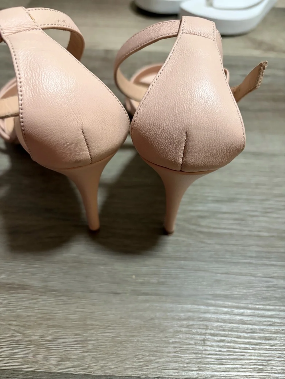 J. Crew Blush Pink Strappy Stiletto Sandals